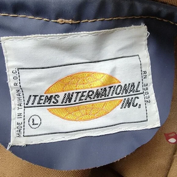 Reversable Mallard Duck Print Hooded Raincoat Snap Buttons Drawstring. Size L - Picture 16 of 16